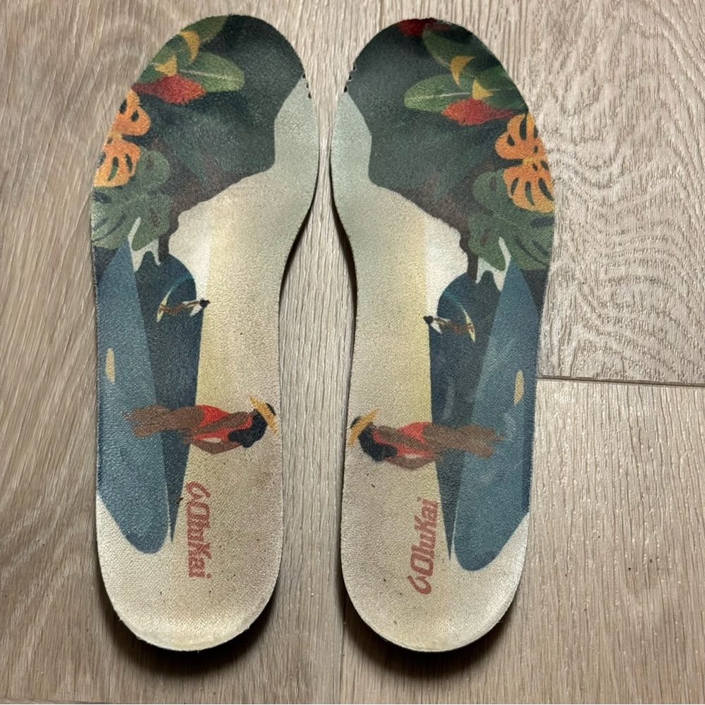 Olukai Wailuku Sneakers Size 7‎ Bright White Lagoon - Picture 10 of 12